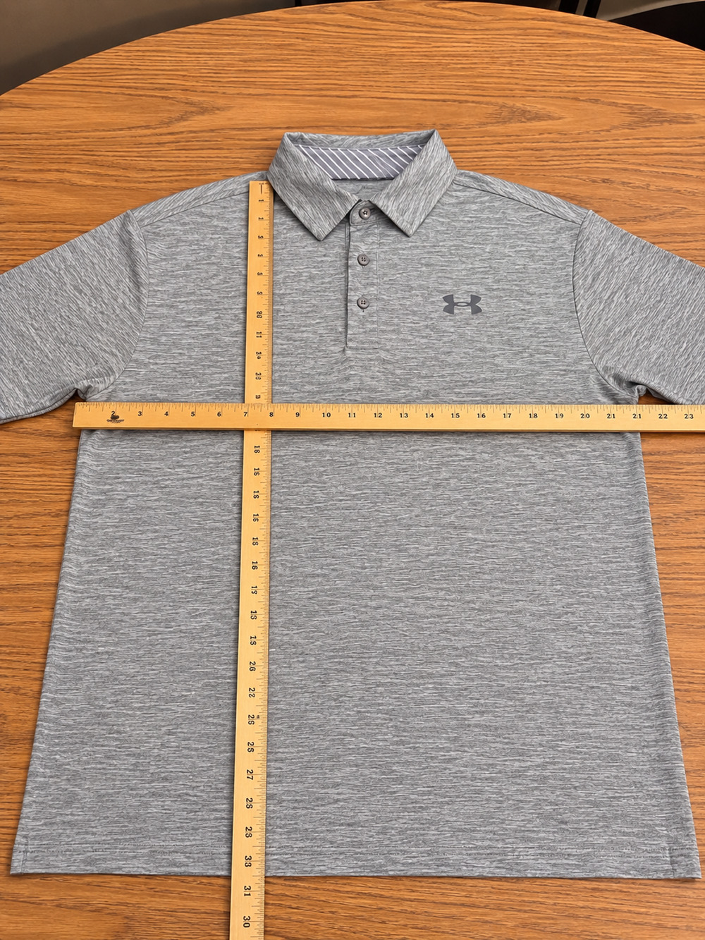 Under Armour Men’s Polo Shirt Large Gray Heather Performance Golf Shirt